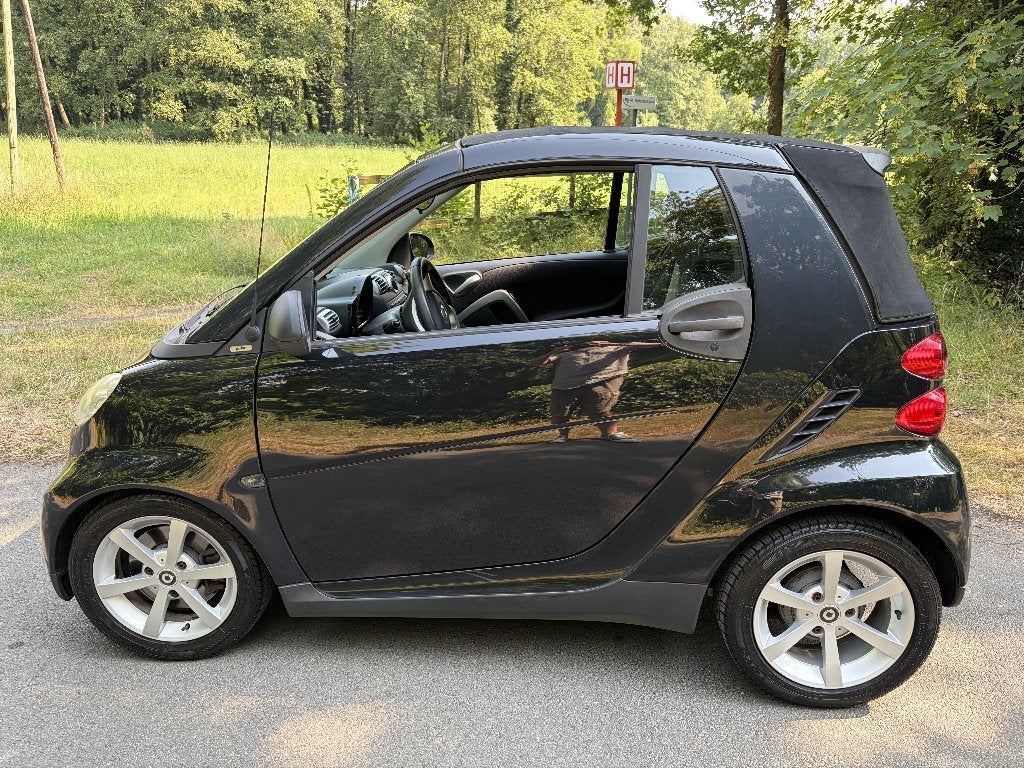 Smart For Two Cabrio (zwart) Automaat, Auto's, Smart, Automaat, Stof, Cabriolet, Zwart