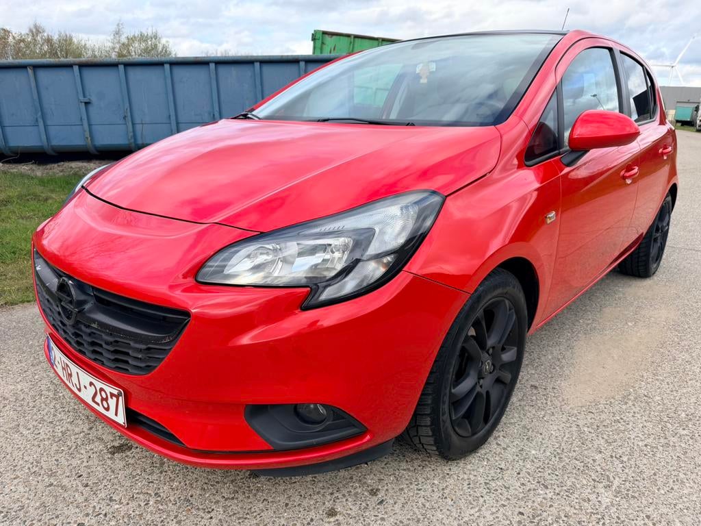 OPEL CORSA 1.4 BENZINE / 2015 / EURO6 / PANO DAK / TOP STAAT, Autos, Rouge, Achat, Euro 6, Boîte manuelle