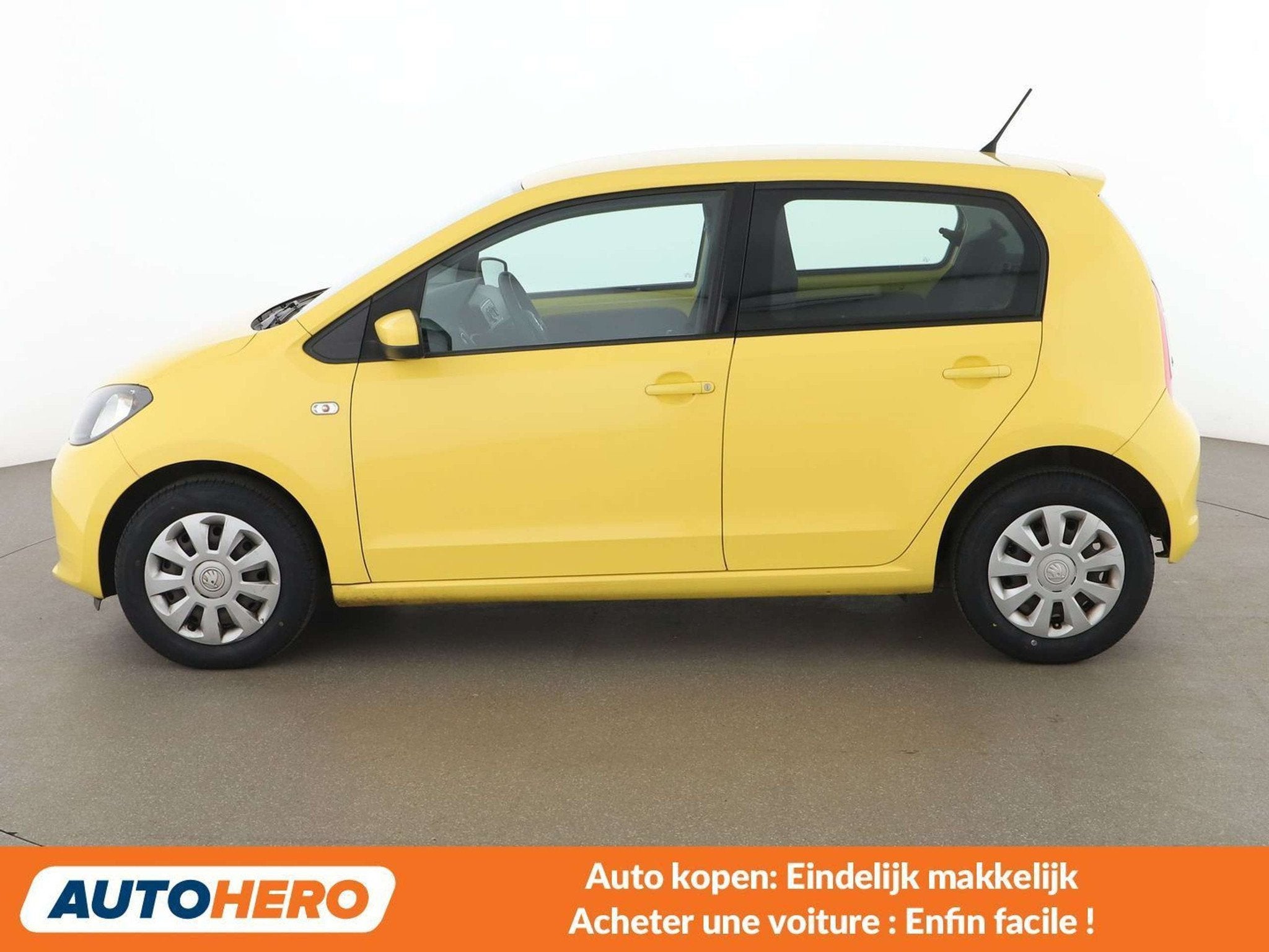 Skoda Citigo 1.0 MPI Ambition (année de construction 2016), Autos, Achat, Jaune, 5 portes, Citigo