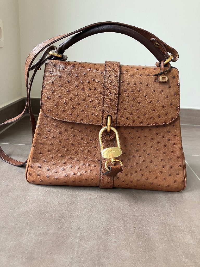 Vintage set van authentieke Delvaux items, Enlèvement, Comme neuf, Autres couleurs, Sac à main