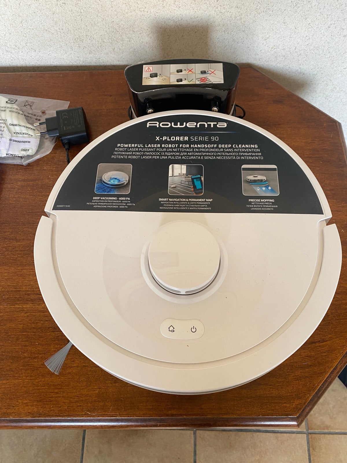 ROWENTA aspirateur nettoyeur robot X-plorer serie 90, Electroménager, Rowenta, Enlèvement ou Envoi, Réservoir, Comme neuf