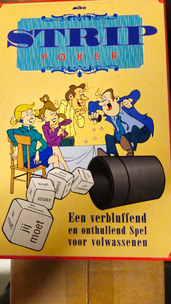 dobbelspel "Strip Poker"  voor volwassenen (nieuw), Enlèvement ou Envoi, Neuf