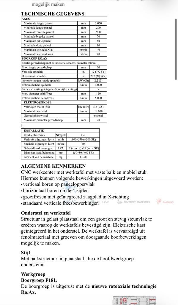 Scm morbedelli cx100, Doe-het-zelf en Bouw, Ophalen, Gebruikt, Elektrisch, Overige soorten