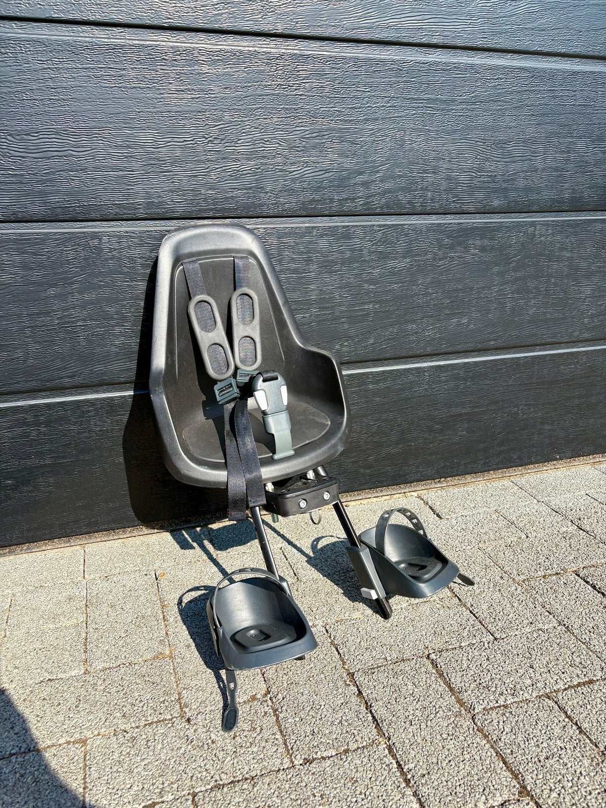 Bobike Mini One Black, Fietsen en Brommers, Ophalen, Gebruikt, Voetsteuntjes, Voorzitje