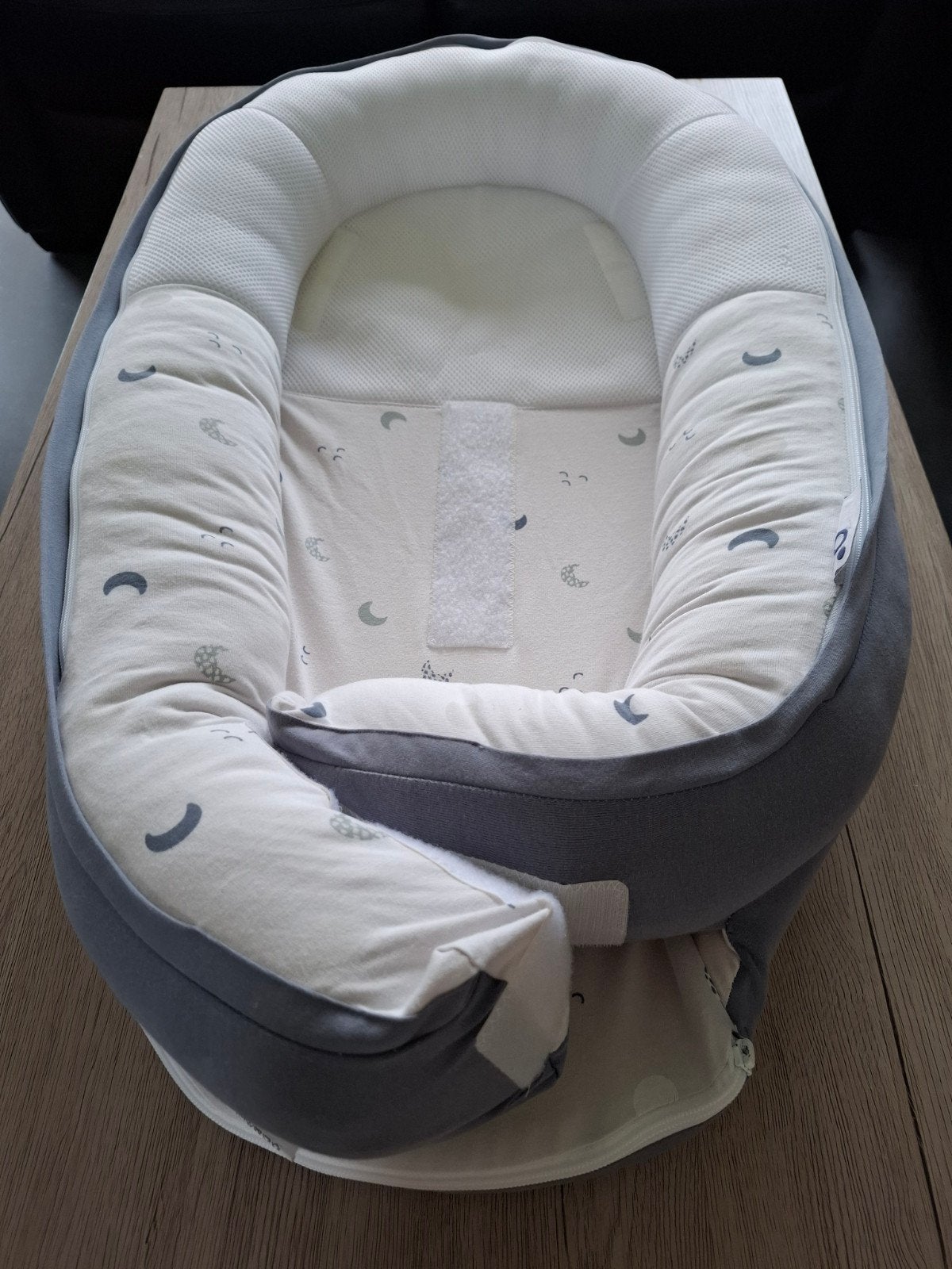 Cocoon Doomoo, réducteur de lit bébé, Lavable, Garçon ou Fille, Beige, Comme neuf