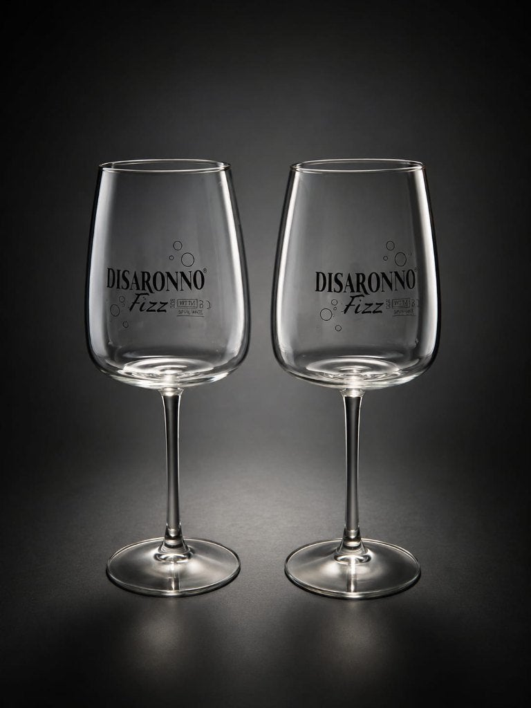 Deux verres à pied officiel Disaronno Fizz, Enlèvement, Neuf, Autres types