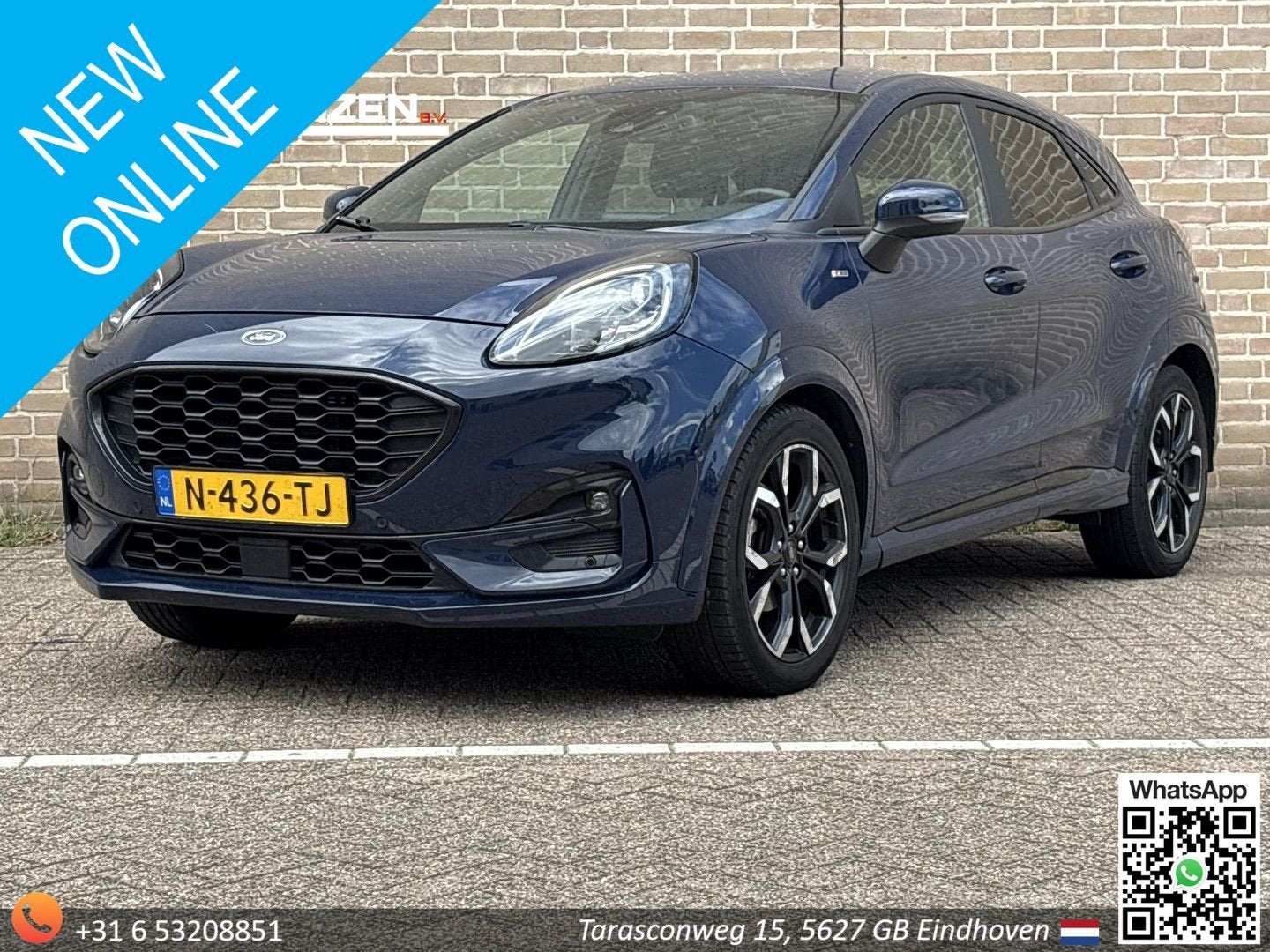 Ford Puma 1.0 EcoBoost Hybrid ST-Line X | € 8.200,- NETTO! |, Auto's, Ford, Navigatiesysteem, Puma, Blauw, Bedrijf