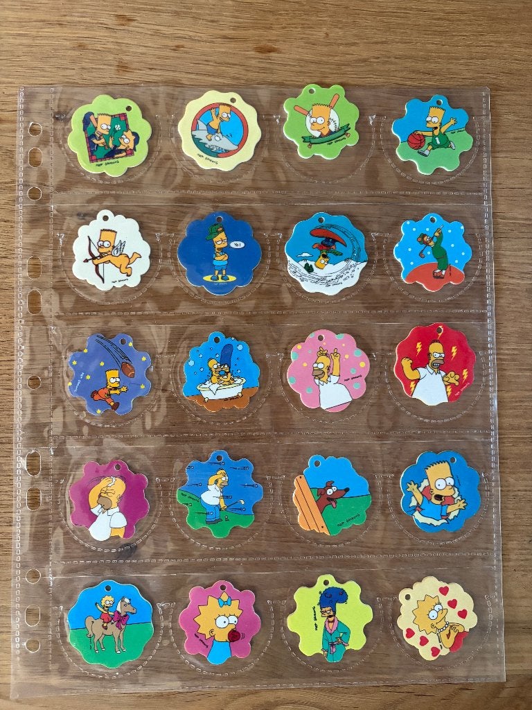 Croky - The Simpsons - 1-25 (1996) 25 flippo's, Collections, Flippos, Collection, Enlèvement ou Envoi