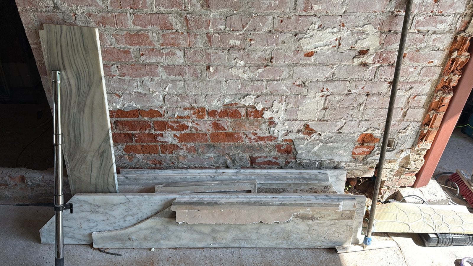 Marmer vensterbanken gratis, Bricolage & Construction, Enlèvement, Utilisé, Autres matériaux