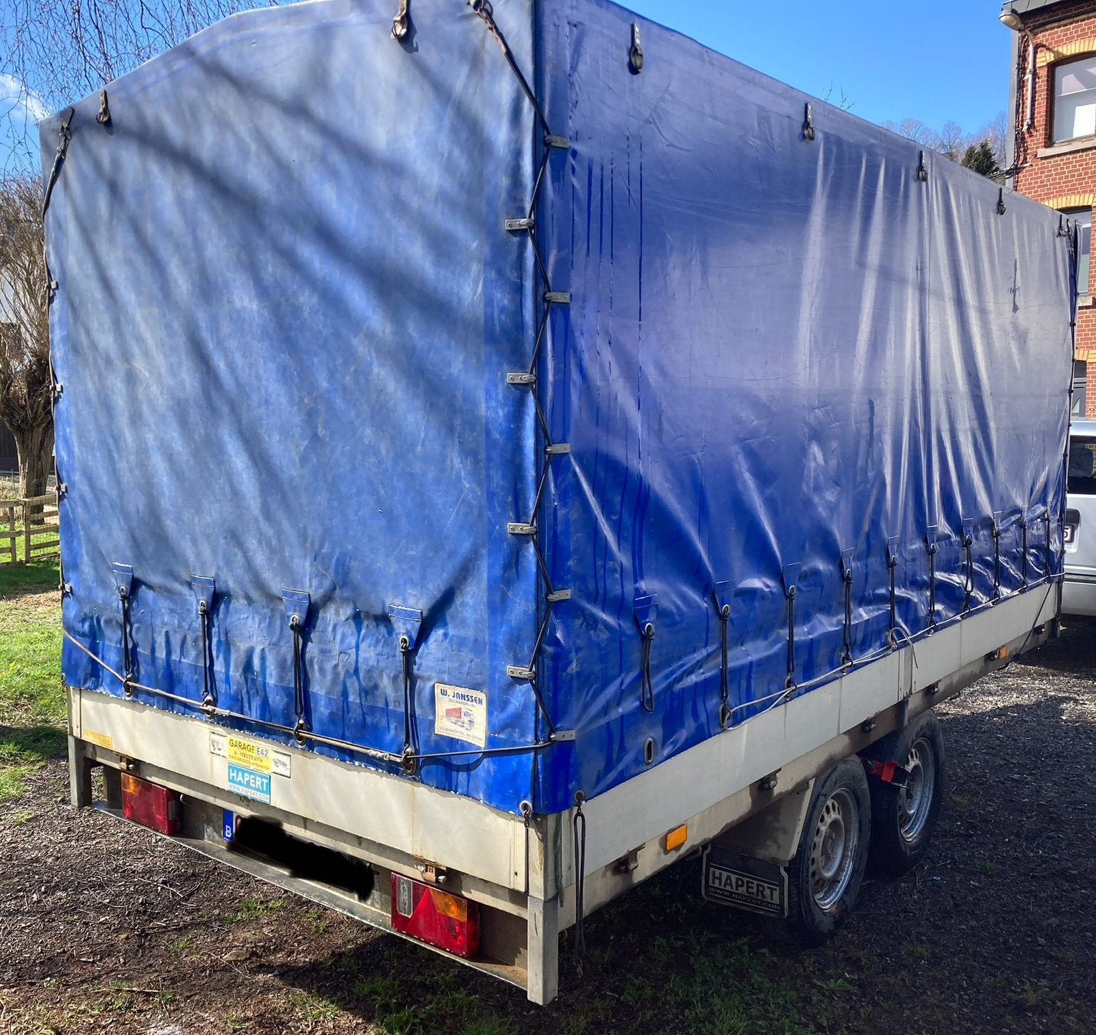 Remorque hapert 3500kg vend ou échange, Enlèvement, Comme neuf