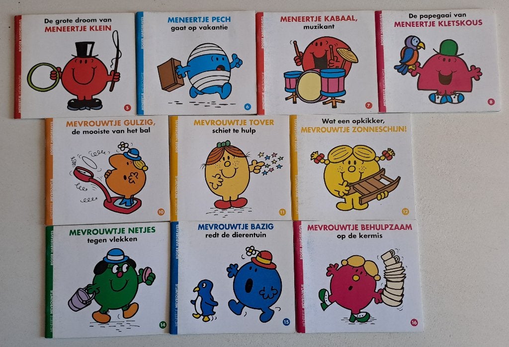 Boeken Meneertje & Mevrouwtje - Roger Hargreaves, Boeken, Ophalen of Verzenden, Gelezen