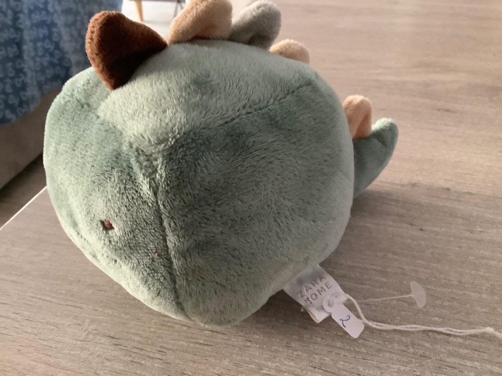 Hochet dinosaure en peluche pour bébé, Enlèvement ou Envoi, Comme neuf, Hochet