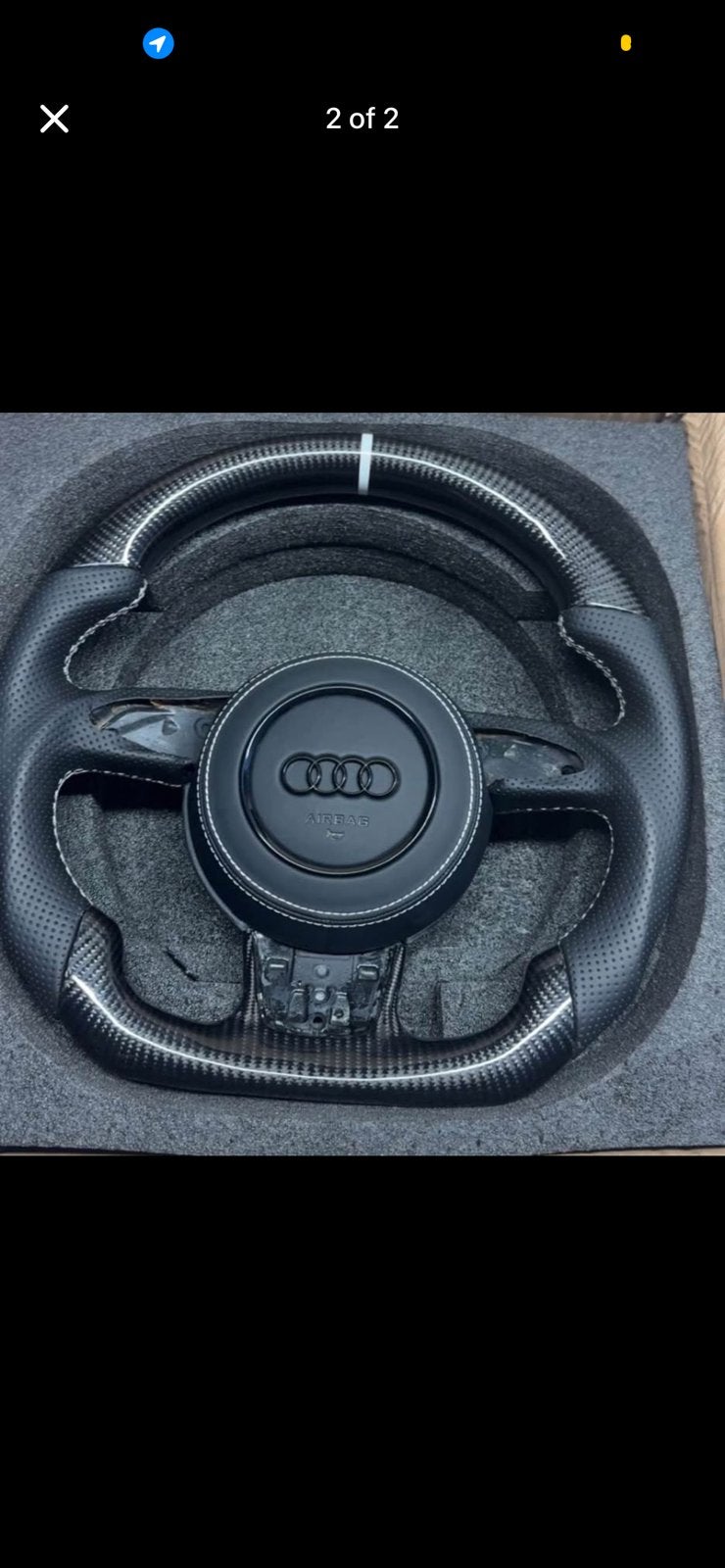 Volant en carbone pour Audi A1, A3, A4, A5, A6, A7, Enlèvement ou Envoi, Utilisé, Audi