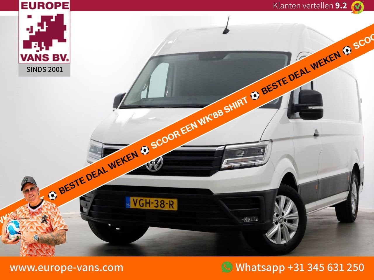 Volkswagen Crafter 35 2.0 TDI L3H3 (L2H2) DSG-Automaat Exclu, Auto's, Bestelwagens en Lichte vracht, Automaat, 264 g/km, Wit, Bedrijf