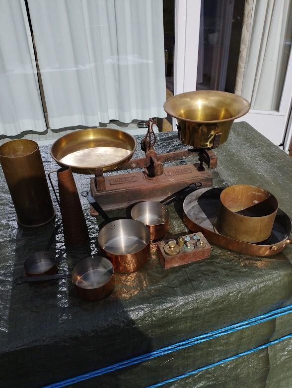 12 objets décoratifs en cuivre, Enlèvement, Cuivre