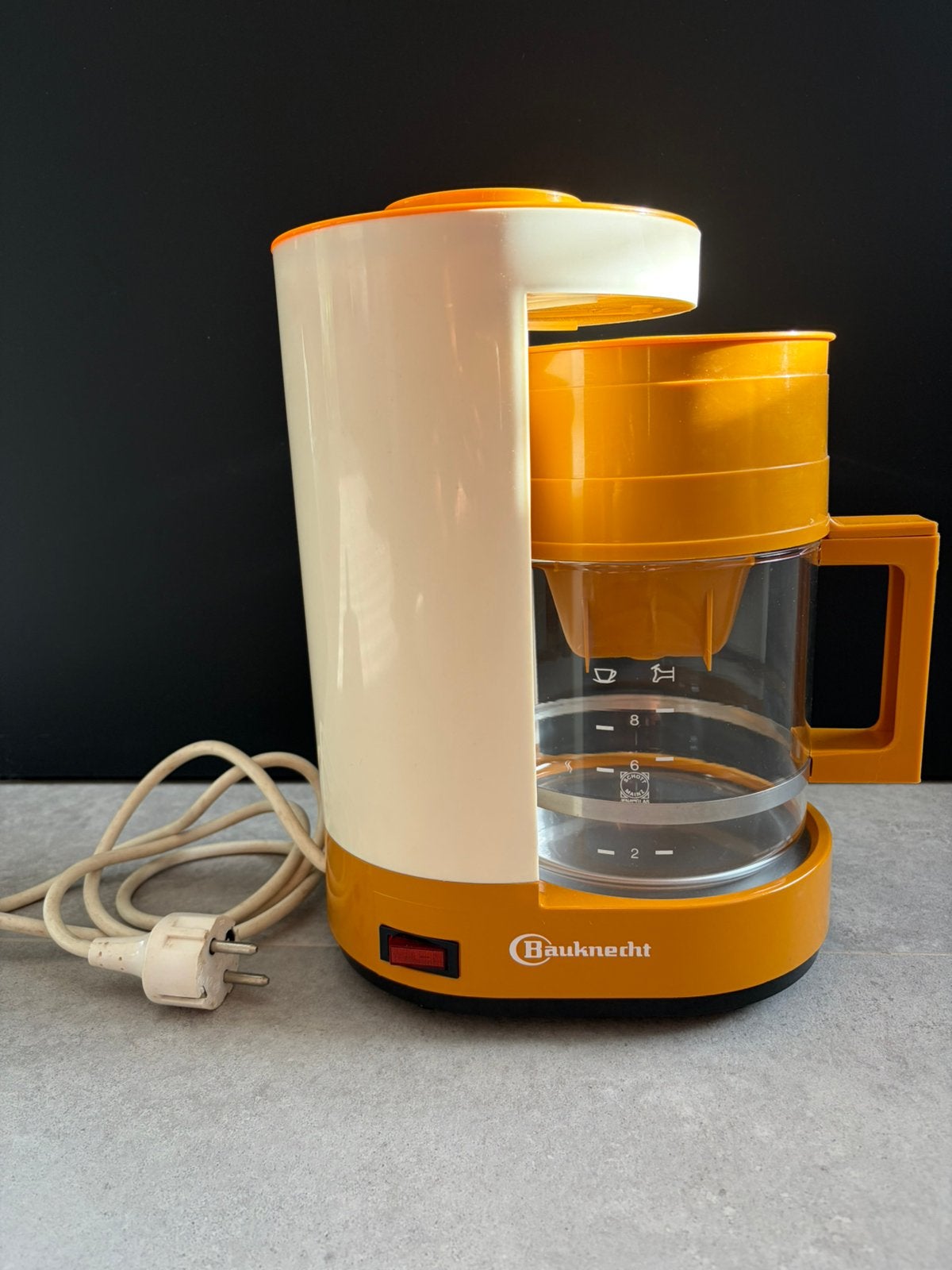 Vintage Bauknecht FAK1000 koffiezetapparaat - originele doos, Ophalen, Koffiemachine, Gemalen koffie, Zo goed als nieuw