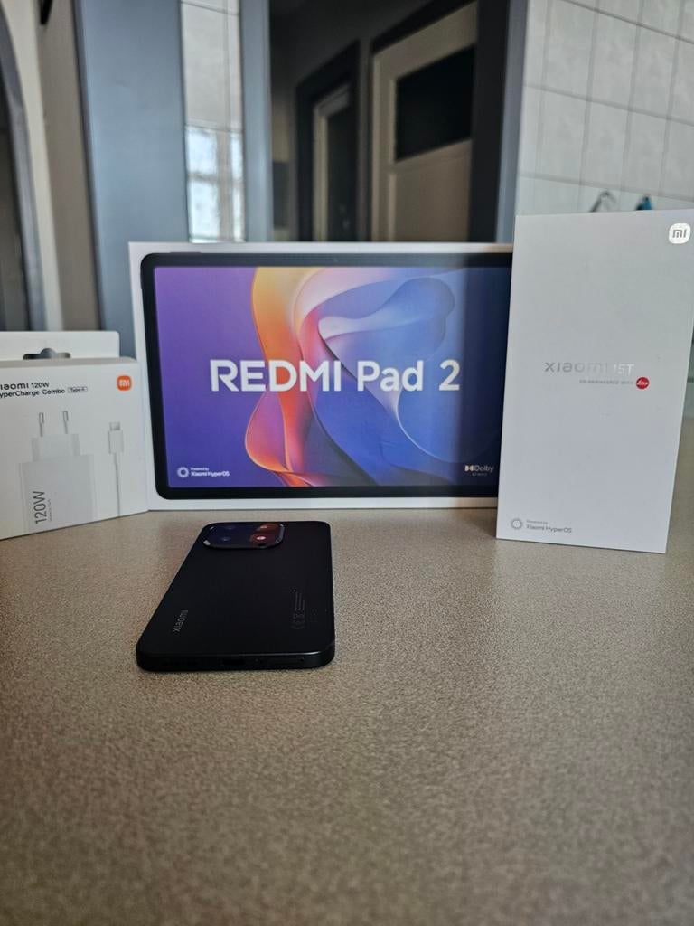 Xiaomi 15T + redmi pad 2 avec accessoires, Ophalen