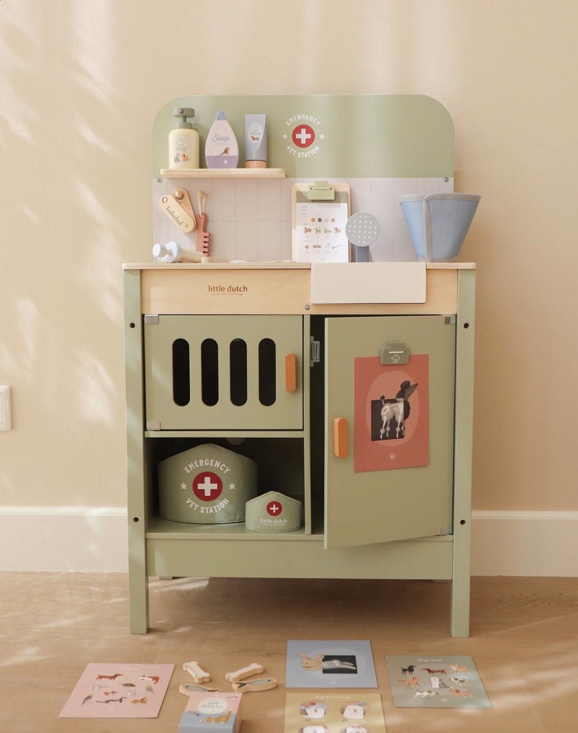 Cabinet veterinaire en bois - Little dutch, Enlèvement ou Envoi, Neuf, Bois, Jouer à la cuisine