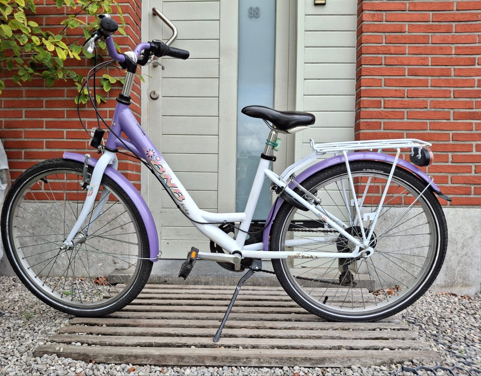 Meisjesfiets 24 inch, Fietsen en Brommers, Ophalen, Bnb flowerkid, Versnellingen, Gebruikt