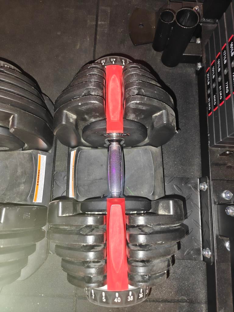 Verstelbare dumbells 2x40kg, Sport en Fitness, Fitnessmaterialen, Ophalen