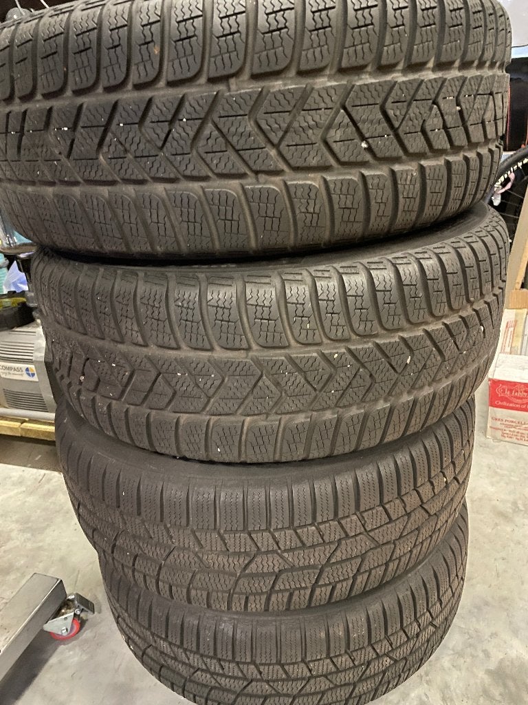 winterbanden, Auto-onderdelen, Banden en Velgen, Ophalen, Gebruikt, Banden en Velgen, 17 inch