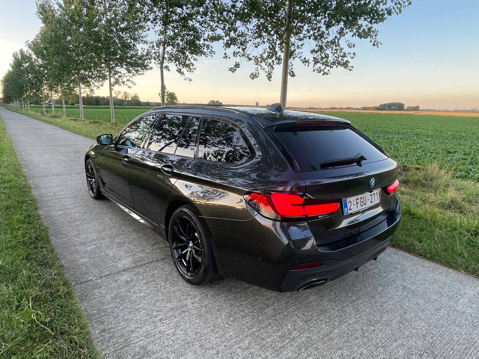 Bmw 530e G31 X-Drive, Cuir, Argent ou Gris, Euro 6, Noir