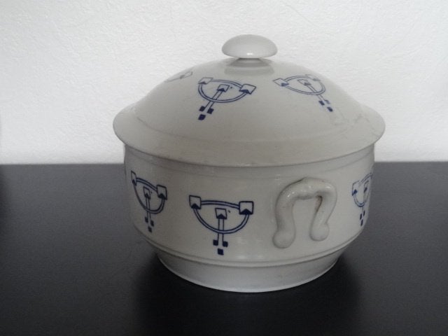 grande et lourde terrine, soupière, art déco,, Antiquités & Art, Antiquités | Porcelaine, Envoi