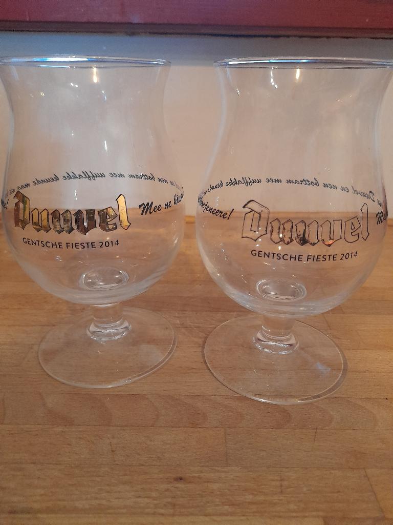 Duvel glas gentse feesten 2014, Collections, Verres & Petits Verres, Enlèvement, Utilisé, Verre à bière
