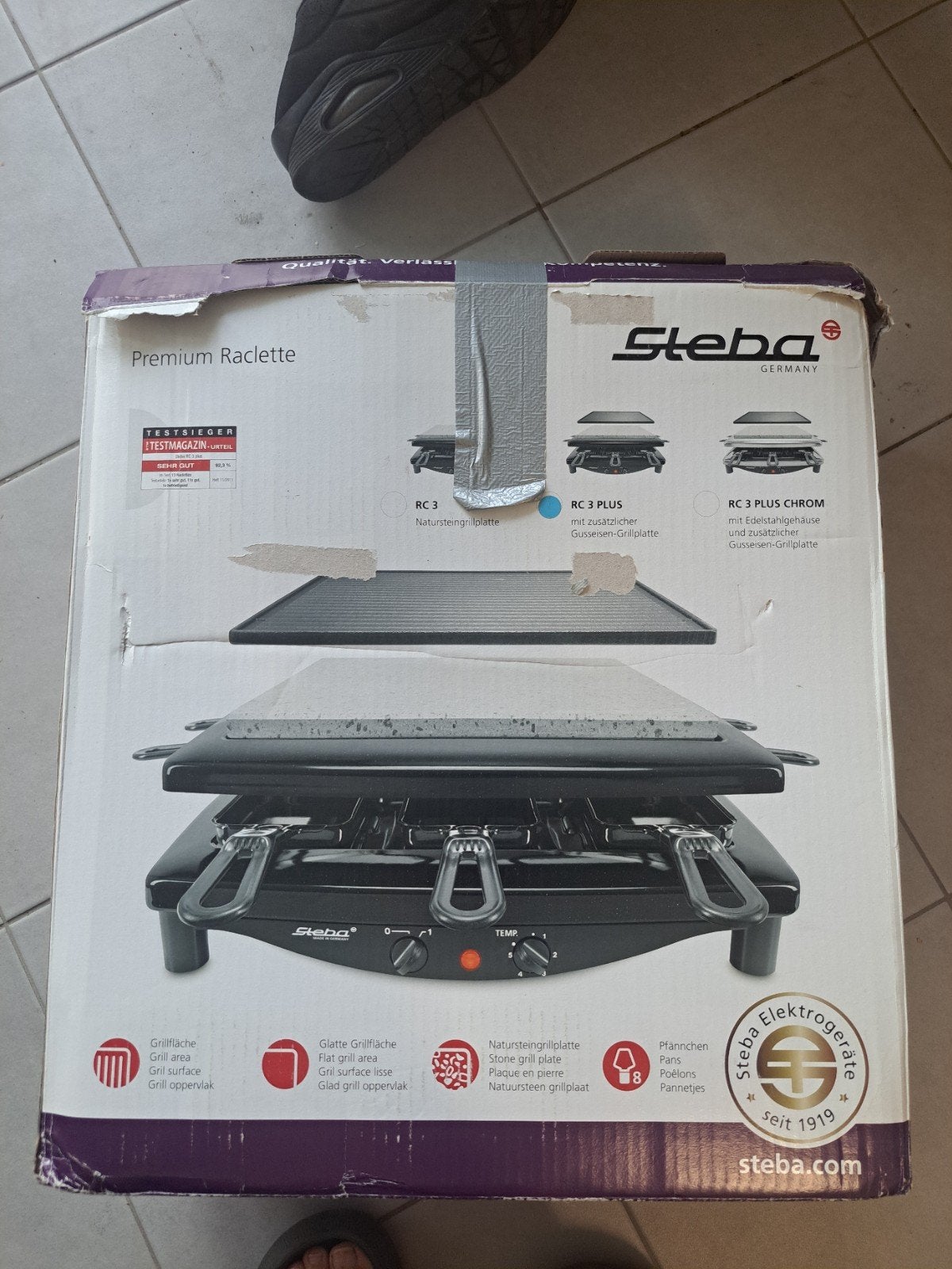 elektrische grill, Ophalen