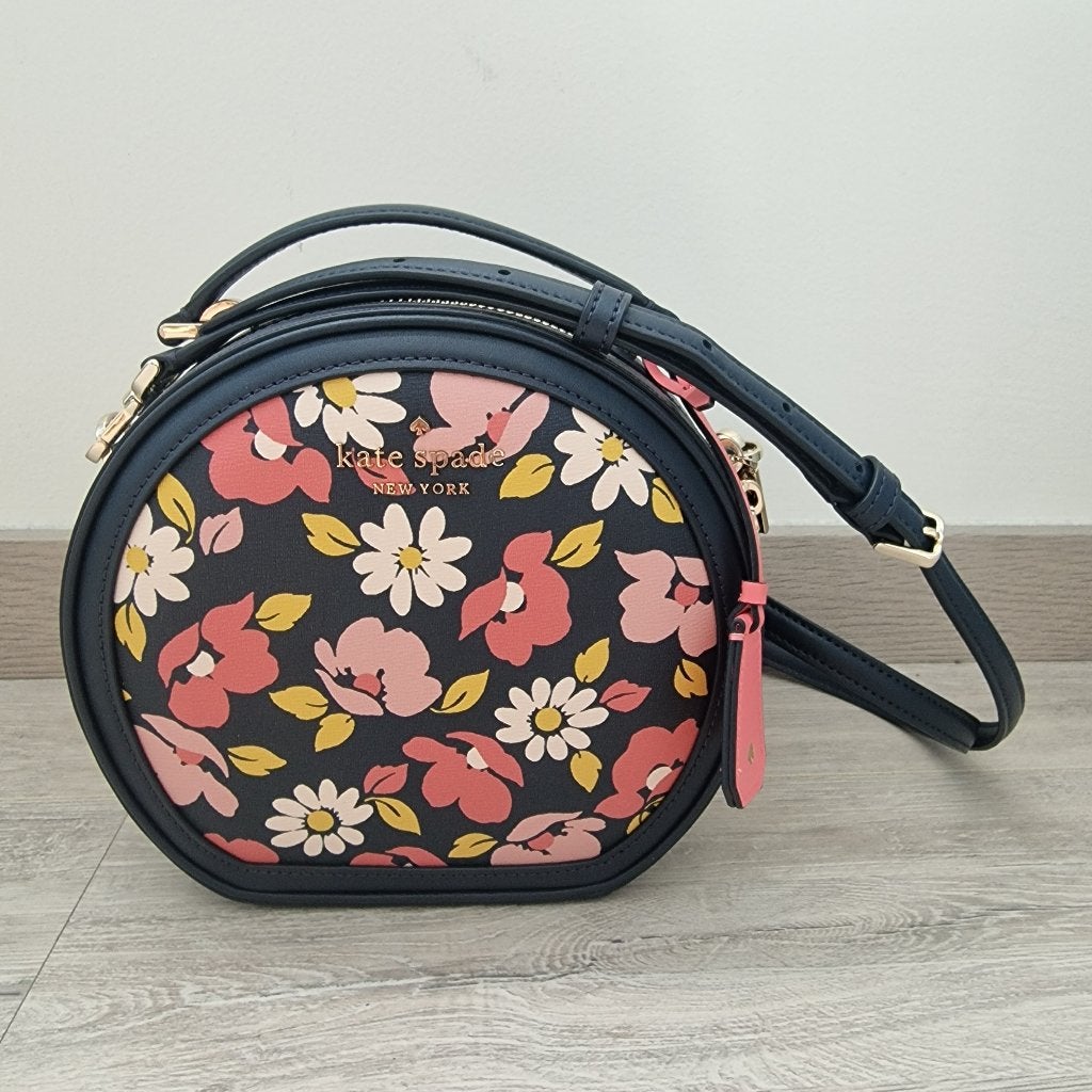 Handtas Kate Spade bloemen, Enlèvement ou Envoi, Comme neuf, Bleu, Sac à main