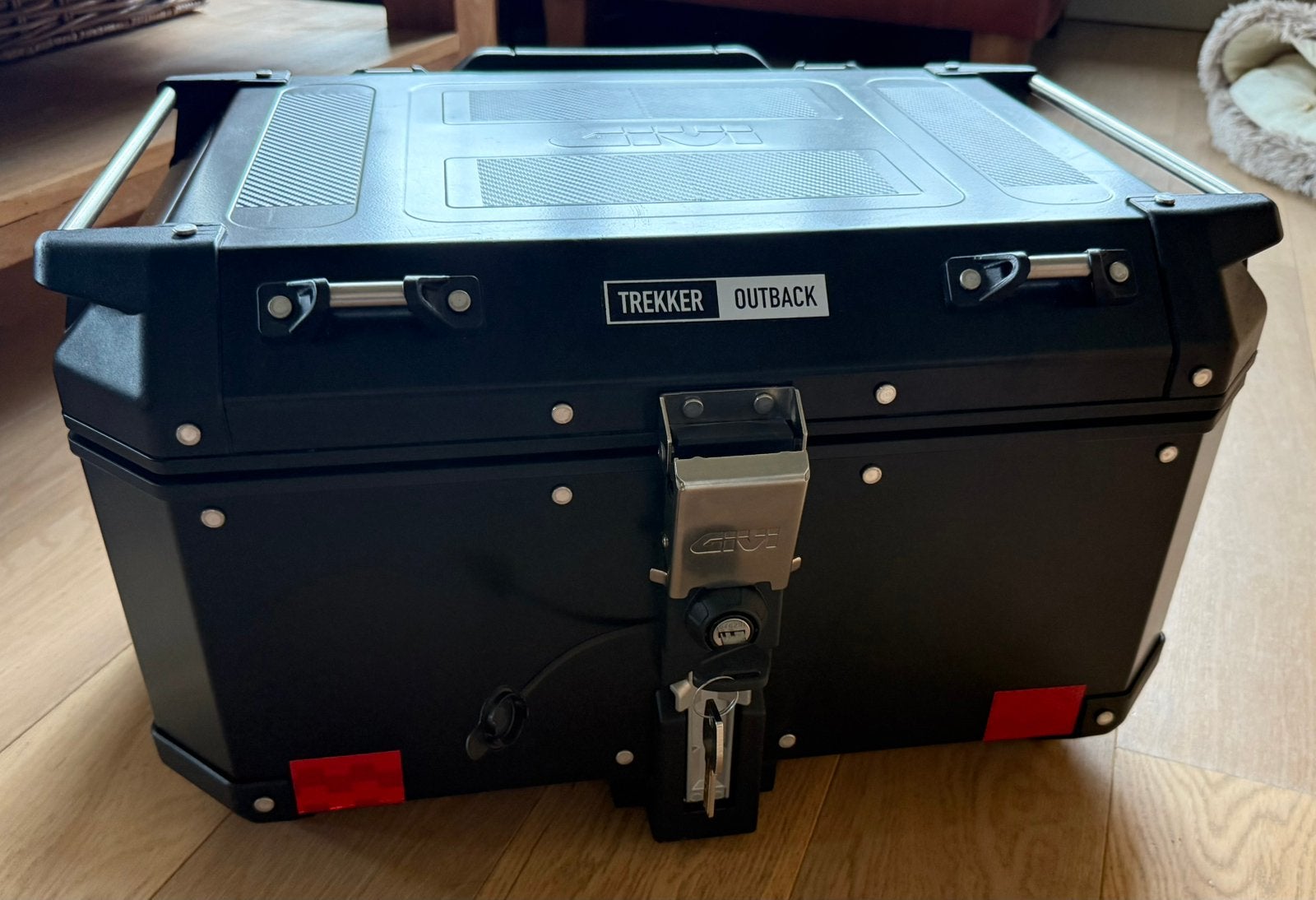 Givi Outback Trekker 58l topcase monokey, Motoren, Ophalen, Gebruikt