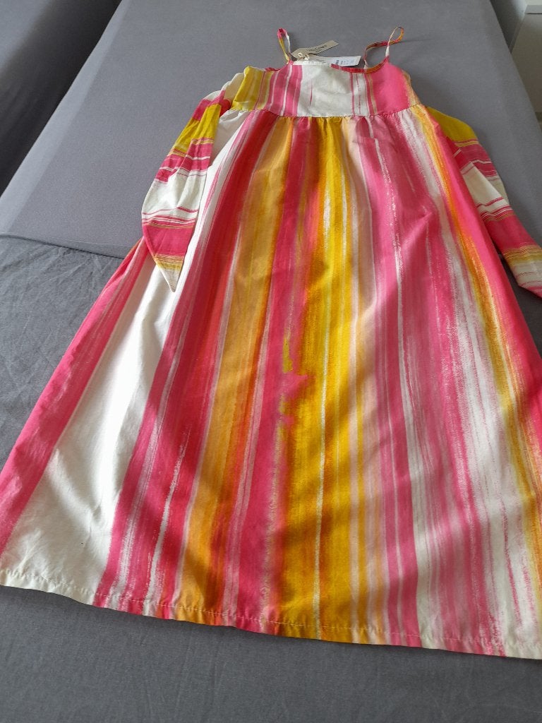 mooi fleurig zomerkleedje, Meerkleurig, Nieuw, Maat 36 (S), Onder de knie