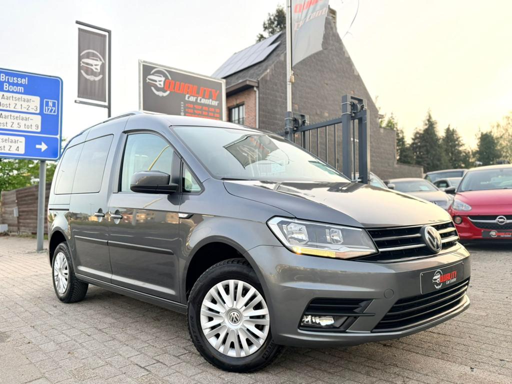 Vw Caddy Trendline 2018 130dkm 2.0tdi Automaat Navi Pdc Full, Autos, Volkswagen, Argent ou Gris, Euro 6, 72 kW, 1968 cm³