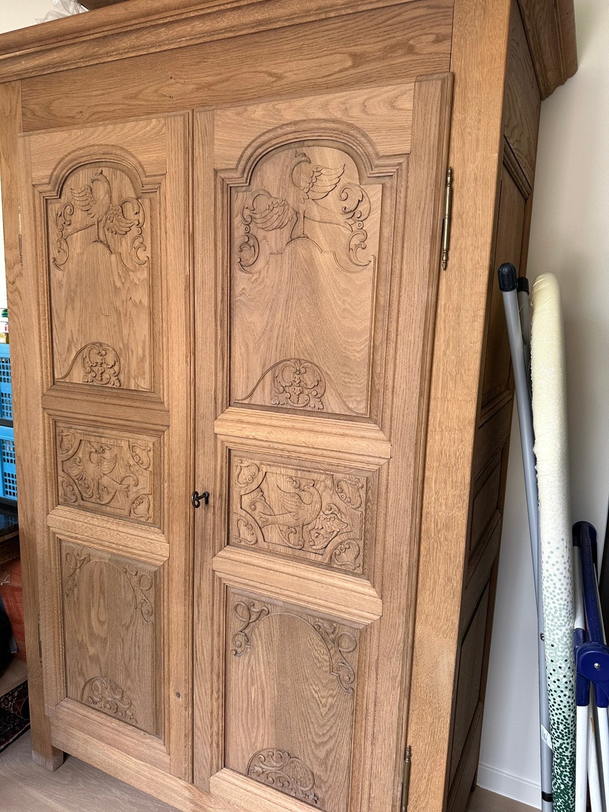 Antieke houten kast, Antiek en Kunst, Ophalen