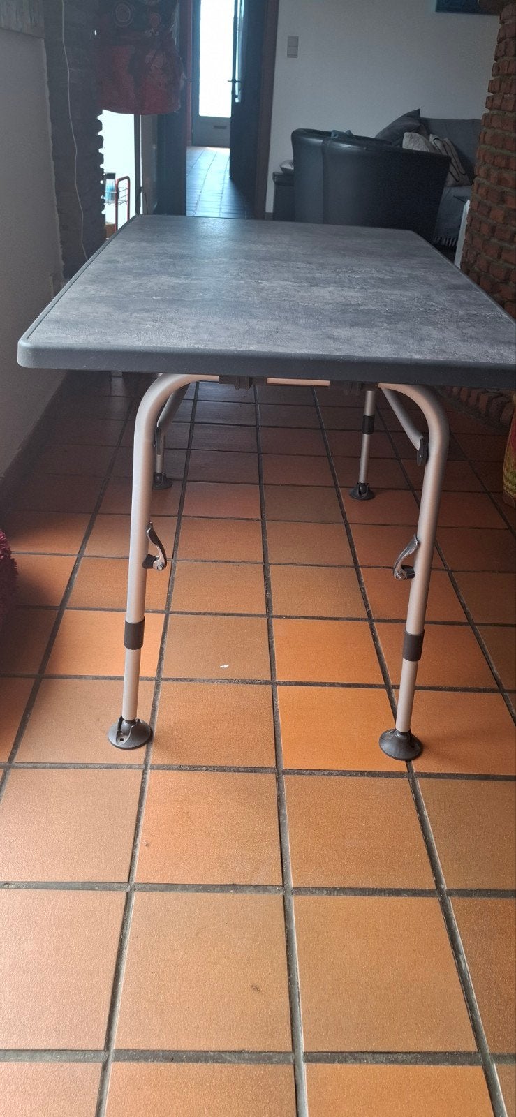 table de camping anthracite, Enlèvement, Comme neuf, Table de camping