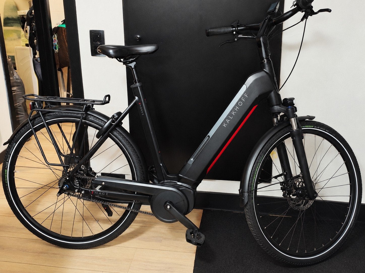 Kalkhoff E-Bike (2023) Bosch Performance 625Wh Gates - Kiox, Zo goed als nieuw, 50 km per accu of meer, 55 tot 59 cm, Ophalen