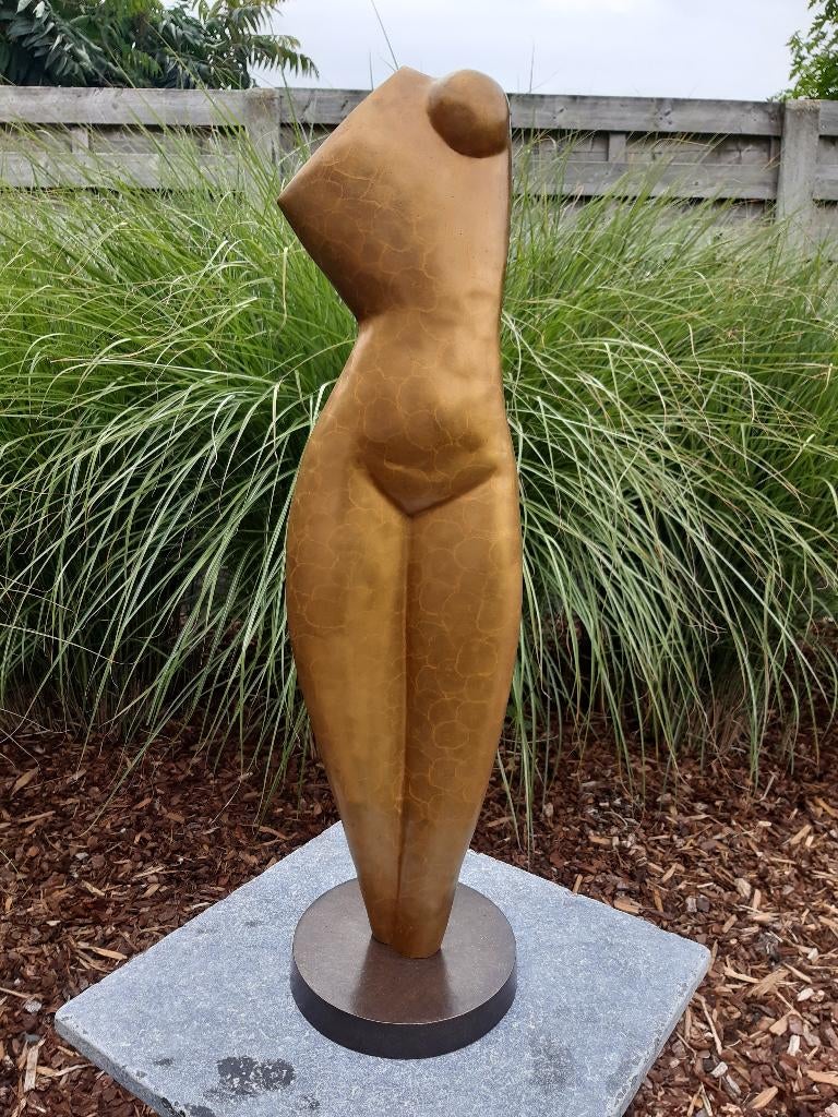 Bronzen speciaal kunstbeeld dame naakt, torso spotprijs nog1, Ophalen of Verzenden