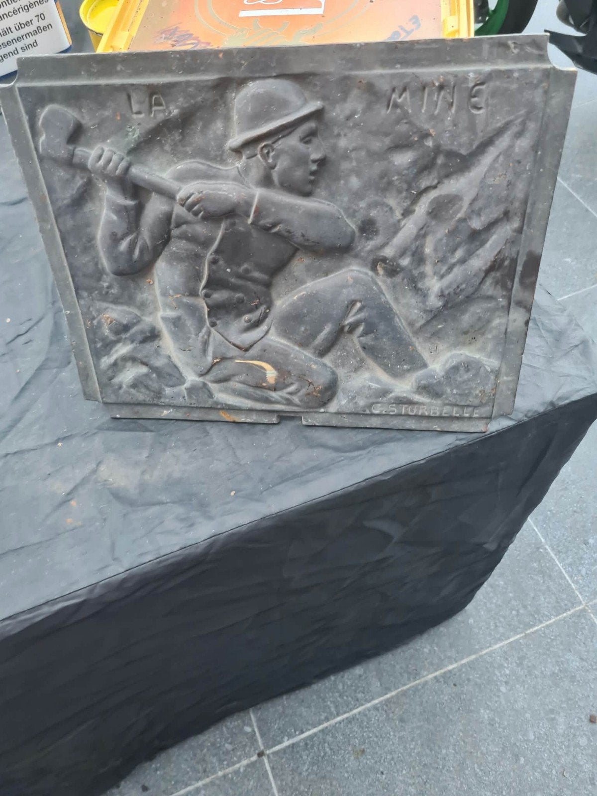 plaque en bronze, Antiquités & Art, Enlèvement ou Envoi