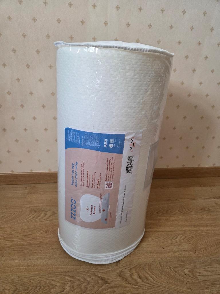 Wit oprolbaar reismatrasje van ZZZOO, 60 cm x 120 cm. NIEUW, Ophalen, Nieuw, Wit