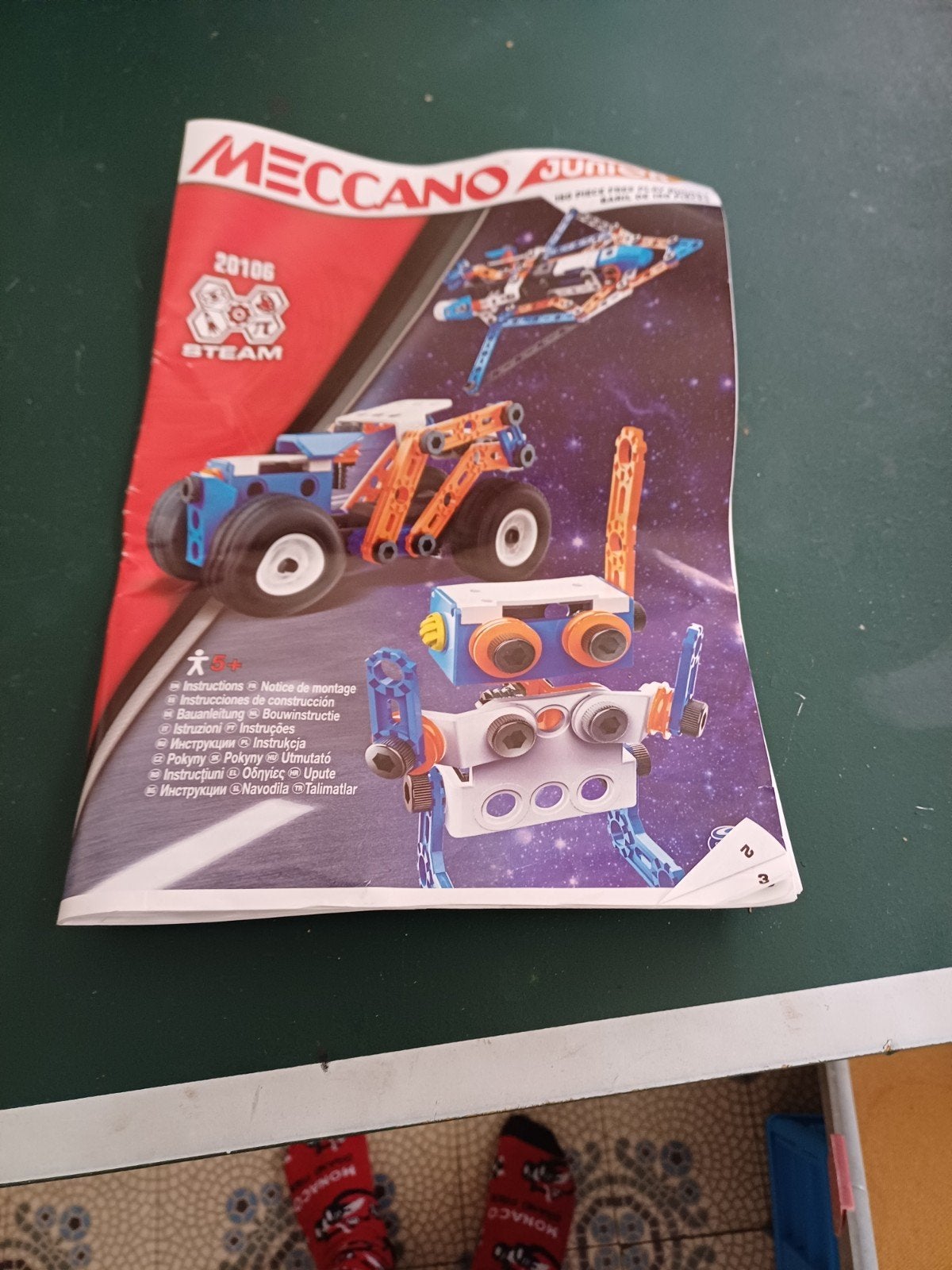 bouw meccano, Ophalen