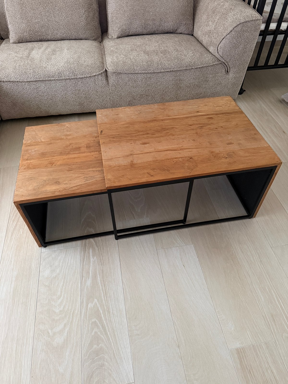 Salontafel Marco Giga Meubel, Huis en Inrichting, Tafels | Salontafels, Ophalen, 50 tot 100 cm, Teakhout, 50 tot 100 cm