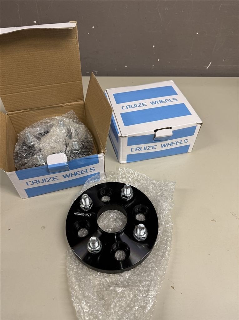 Past op Toyota wielspacers 20 mm zwart MR2 Yaris 4-gaats mod, Enlèvement ou Envoi, Neuf