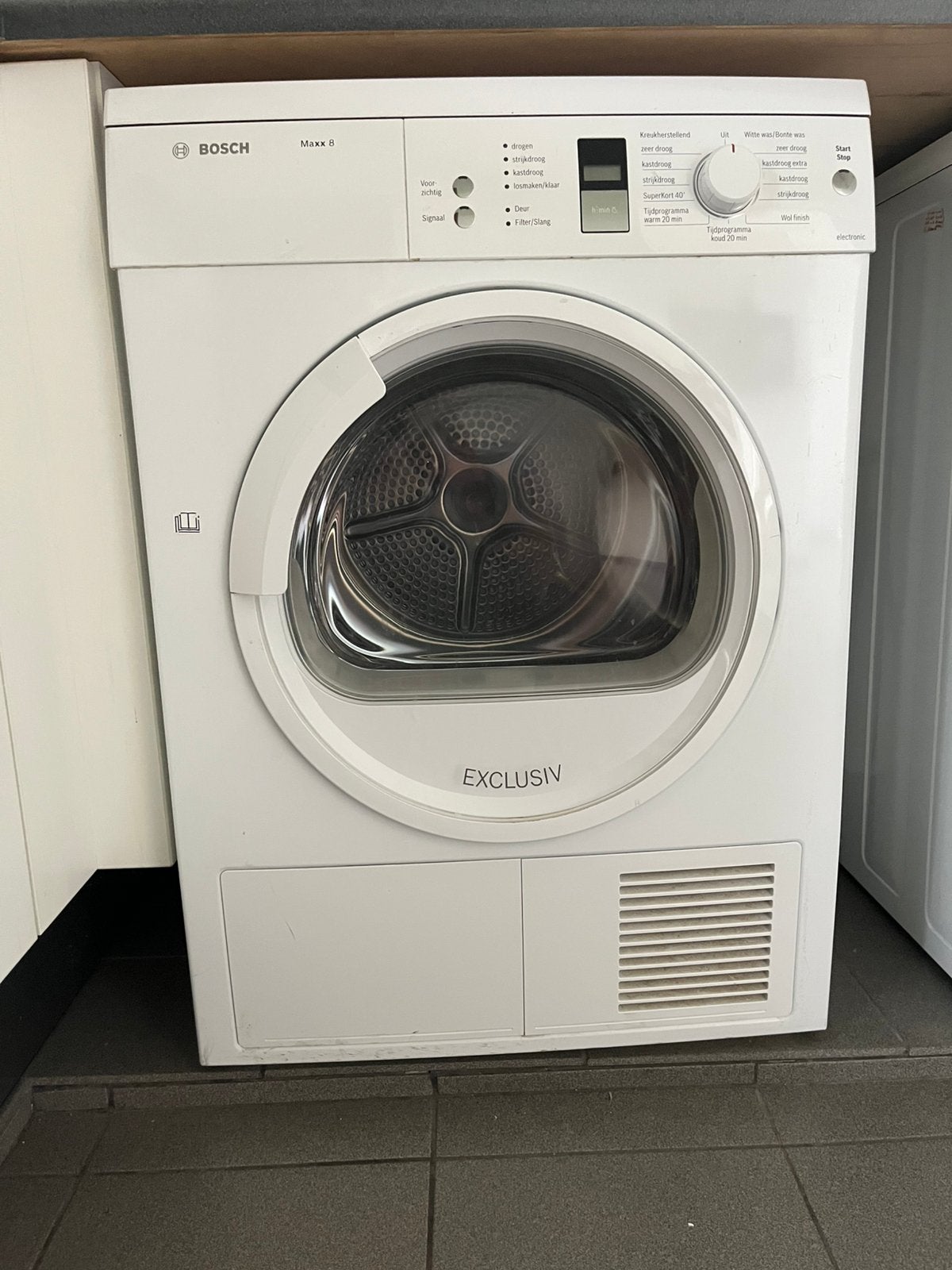 Bosch Maxx 8 Afvoerdroger - WTV76381NL/15, Ophalen, Zo goed als nieuw, Luchtafvoer, Wolprogramma