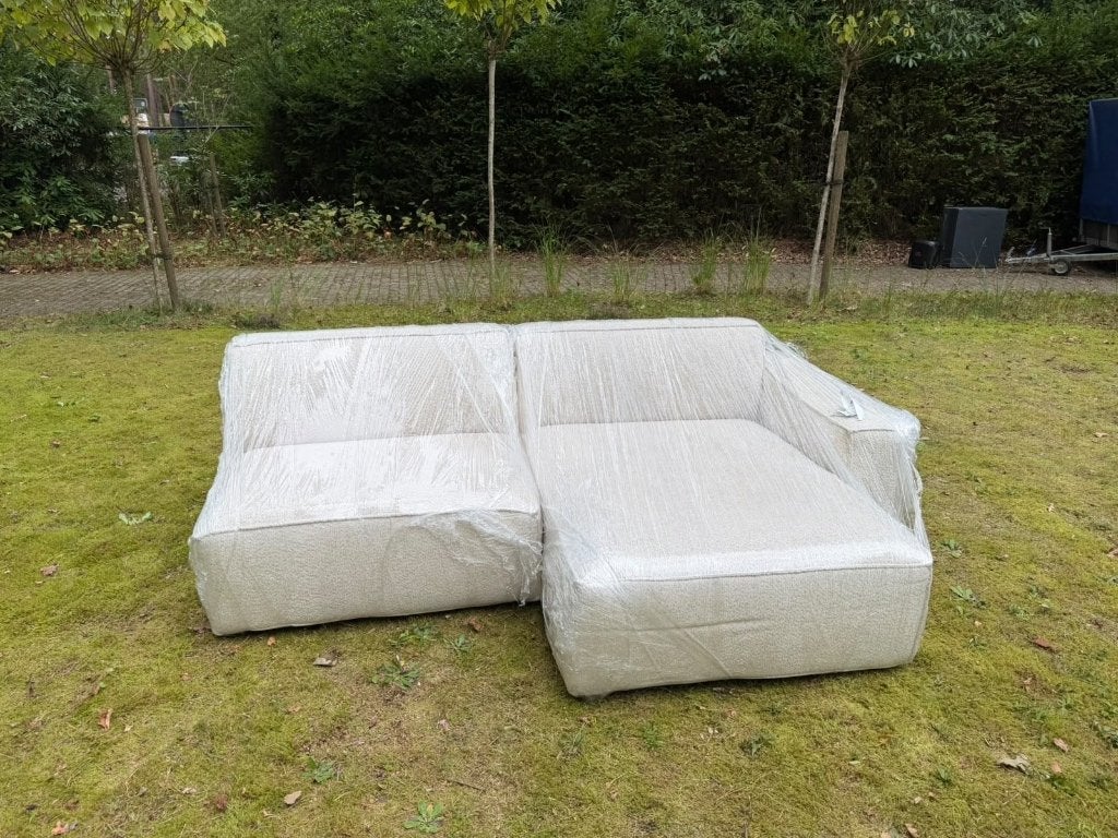 Zetel beige, Enlèvement, Comme neuf, Banc droit