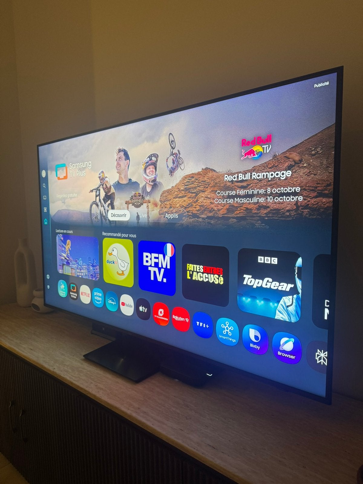 Samsung Neo QLED 55 inch 2025 — ONDER GARANTIE, Ophalen, Zo goed als nieuw, QLED, Samsung