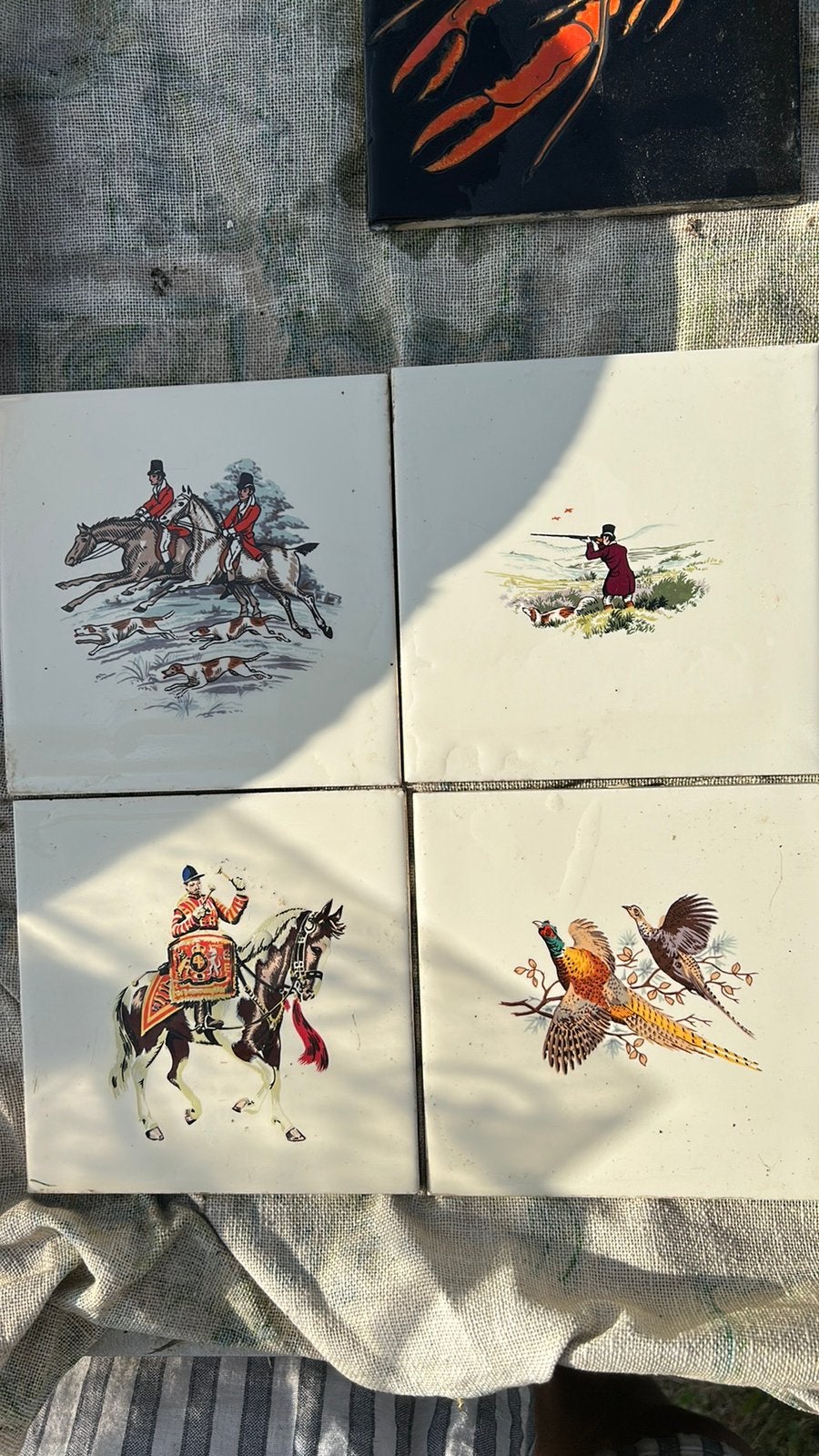 10 siertegels, Antiek en Kunst, Ophalen of Verzenden