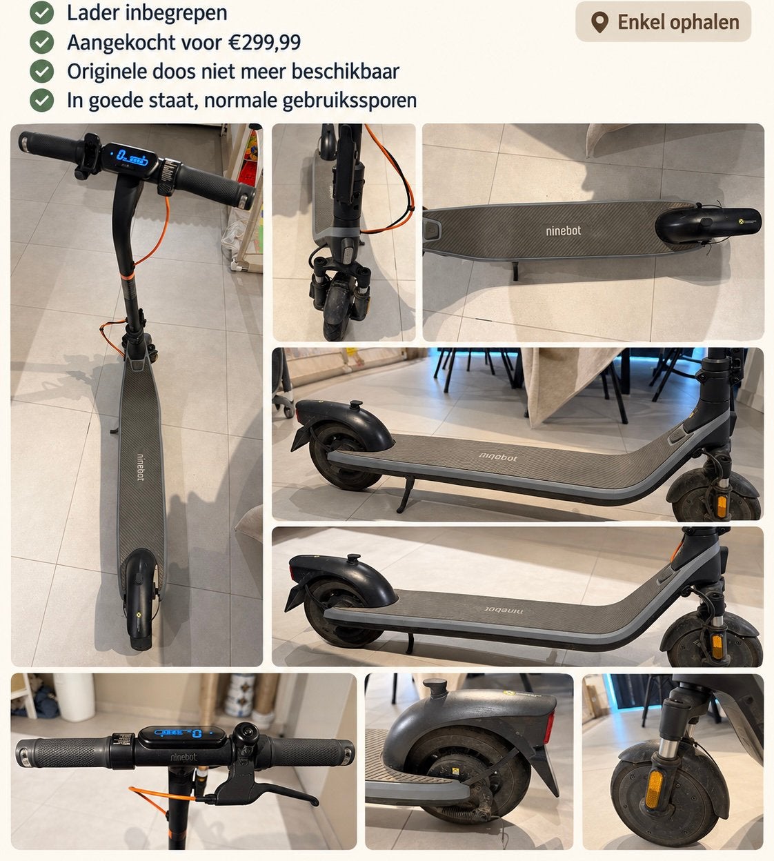 Segway Ninebot E2 Plus E II, Ophalen, Gebruikt, Elektrische step (E-scooter)