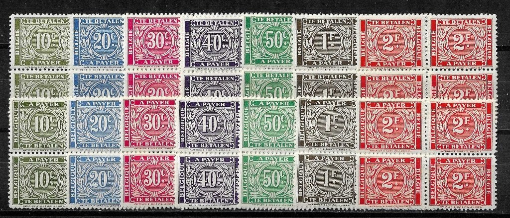 België OPC TX49-55+49A-55A Type Bevrijding **, Postzegels en Munten, Postzegels | Europa | België, Ophalen of Verzenden, Postfris
