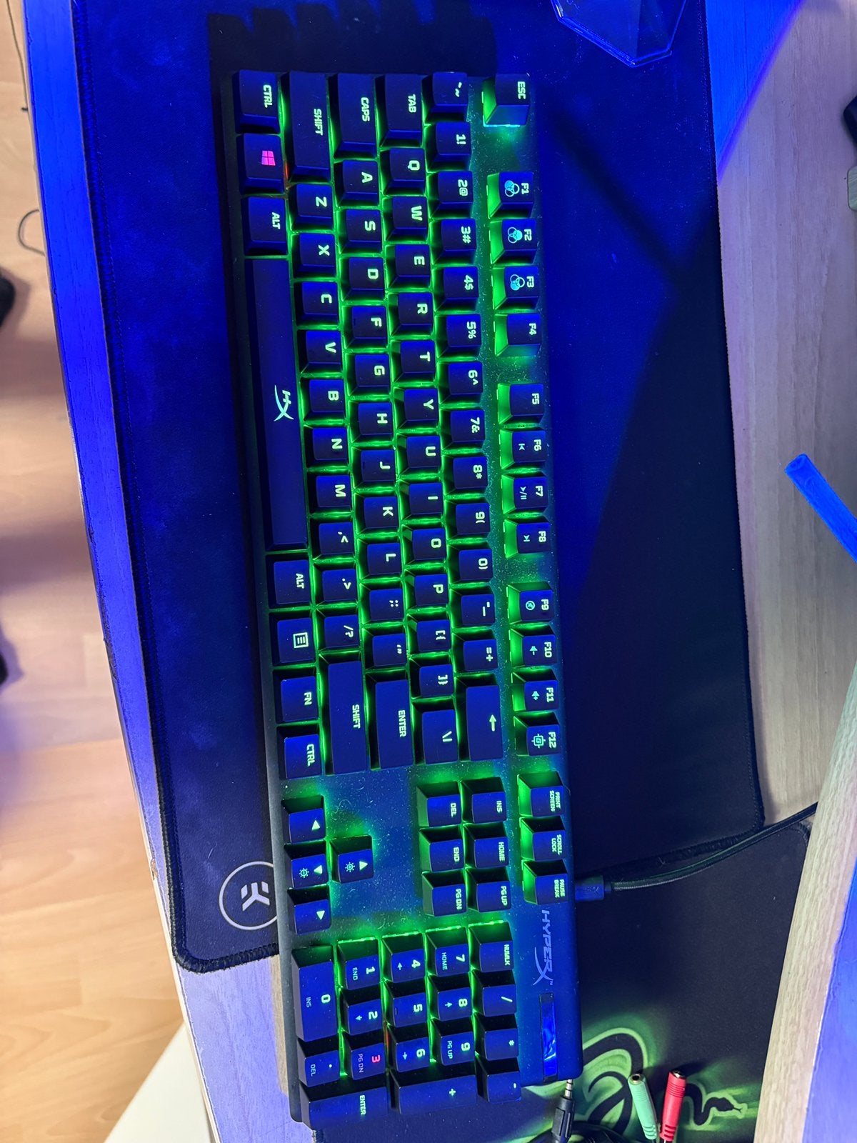 HyperX Origins RGB Mechanisch Gaming Toetsenbord QWERTY, Computers en Software, Gebruikt, Gaming toetsenbord, Ophalen of Verzenden