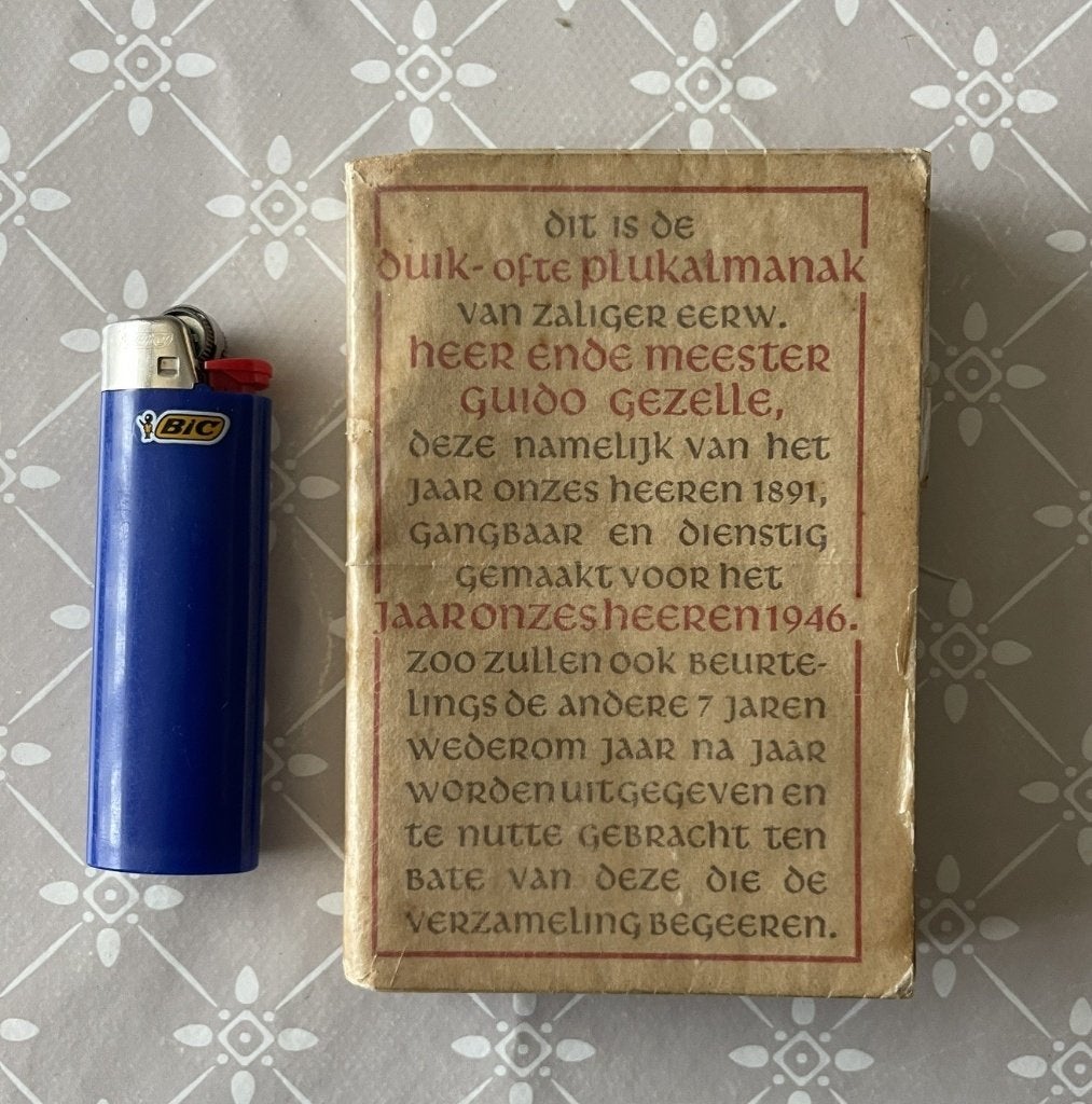 Duik- ofte plukalmanak van Guido Gezelle, Ophalen